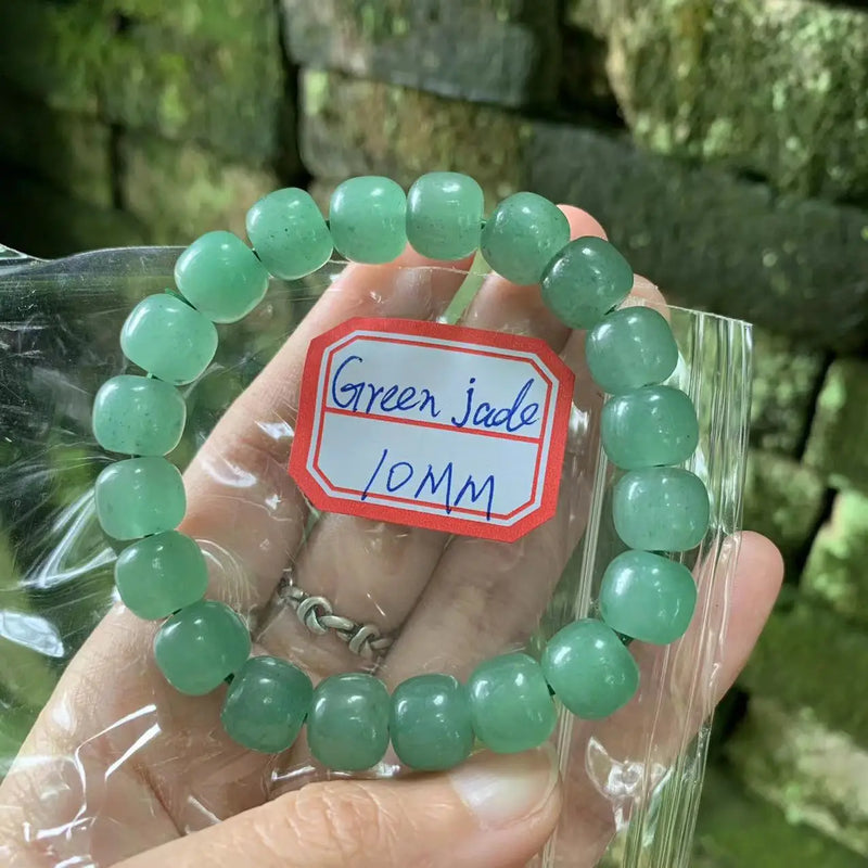 Women's Green Hetian Jade Hand String Nephrite Bracelet