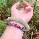 Women's Green Hetian Jade Hand String Nephrite Bracelet