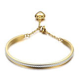 Women's Stainless Steel Crystal Bracelet, Birthday Gift