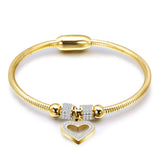 Women's Stainless Steel Crystal Bracelet, Birthday Gift