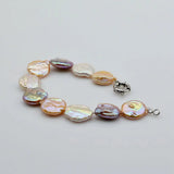 Pink Purple Pearl Bracelet Classic Baroque Bracelet