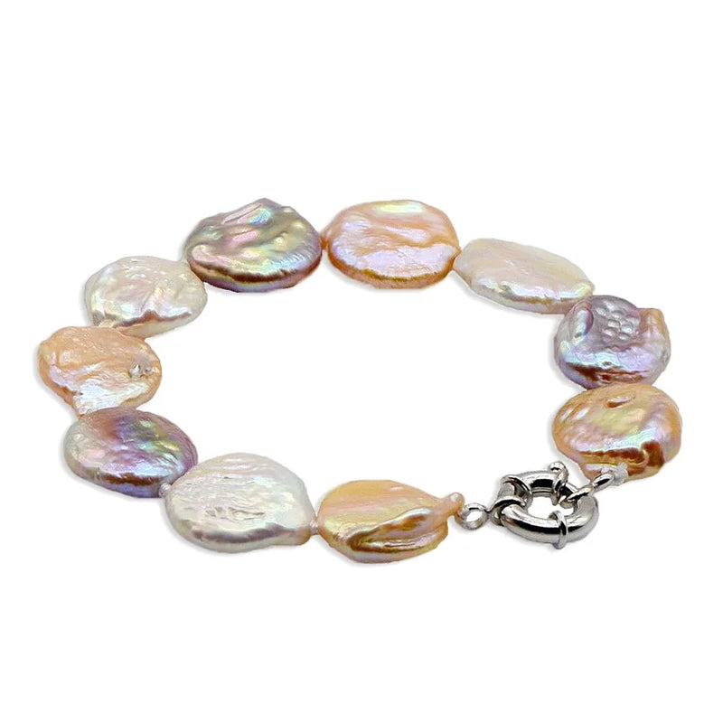 Pink Purple Pearl Bracelet Classic Baroque Bracelet