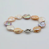 Pink Purple Pearl Bracelet Classic Baroque Bracelet