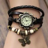 Women's Casual Multilayer Butterfly Bracelet Wrist Watch