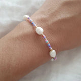 Women's Freshwater Pearl Bracelet Ethnic Style Bangle