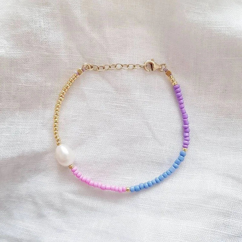 Women's Freshwater Pearl Bracelet Ethnic Style Bangle