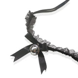Women's Gothic Lace Bell Choker Necklace Bow Knot Pendant