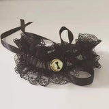 Vintage Lace Heart Choker Gothic Bell Necklace