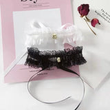 Vintage Lace Heart Choker Gothic Bell Necklace