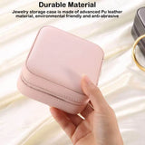Women's Double-Layer Jewelry Box with Mirror Cosmetic Organizer