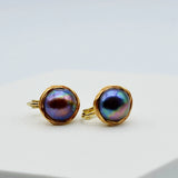 Baroque Style Pearl Ear Clips for Women