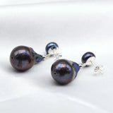 Baroque Pearl Drop Earrings Silver Jewelry For Mom