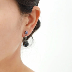 Baroque Pearl Drop Earrings Silver Jewelry For Mom