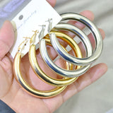 Women's Clip On Earrings Extra Large Circle Bold Round Jewelry