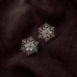 Snowflake Rhinestone Earring Winter Stud Earrings for Women