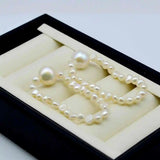 Baroque Style Freshwater Pearl Silver Stud Earrings