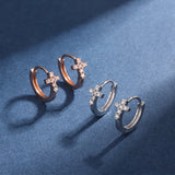 Sterling Silver Rose Earrings for Women