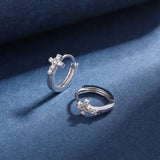 Sterling Silver Rose Earrings for Women