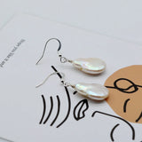 Natural Pearl Drop Shaped Baroque Earrings Gift