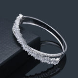 Women's Electroplating Bracelet with Stone Inlay