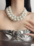 Exaggerated Pearl Necklaces Vintage Charm Jewelry