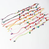 30pcs/Lots Rope Bell Shell Cuff Bracelet Jewelry Mix Style Size Adjustable