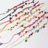 30pcs/Lots Rope Bell Shell Cuff Bracelet Jewelry Mix Style Size Adjustable
