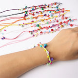 30pcs/Lots Rope Bell Shell Cuff Bracelet Jewelry Mix Style Size Adjustable