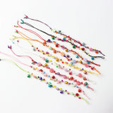 30pcs/Lots Rope Bell Shell Cuff Bracelet Jewelry Mix Style Size Adjustable