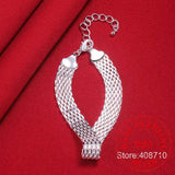 925 Silver Soft Watchband Charm Bracelet