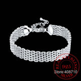925 Silver Soft Watchband Charm Bracelet