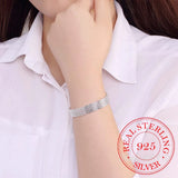 925 Silver Soft Watchband Charm Bracelet