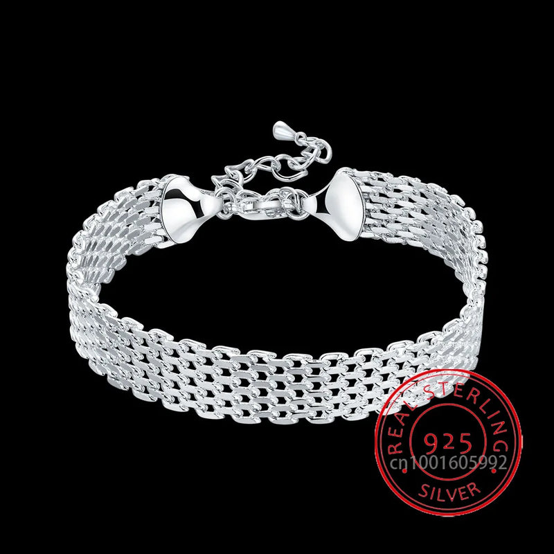 925 Silver Watchband Charm Bracelet & Bangles