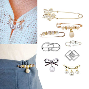 Geometric Brooch Set for Women, Fixed Clothes Lapel Pins Jewelry Gift