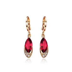 Ruby Pendant Earrings 14k Real Jewelry