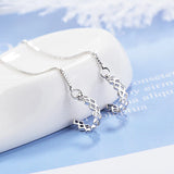 Crystal Paved Cuff Tassel Ear Line Earrings