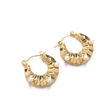 Women's Pearl C-shaped Earrings Gold-plated Jewelry