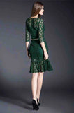Women's Metal Leaves Chain Belt Elastic Waistband for Dress Skirt