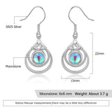 Moonstone Dangle Earrings for Weddings