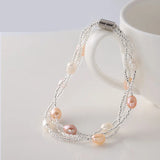 Women's Multilayer Pearl Beads Bracelet Cocktail Party Wedding Jewelry