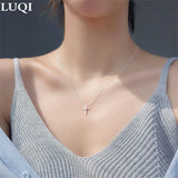 S925 Silver Complex Cross Pendant Necklace