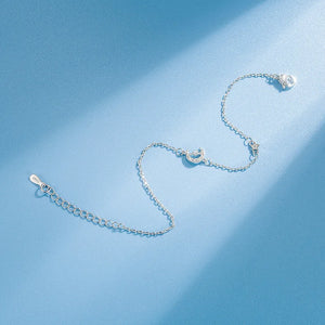 S925 Silver Cupid's Arrow Moon Stars Bracelet