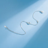 S925 Silver Cupid's Arrow Moon Stars Bracelet