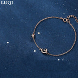 S925 Silver Cupid's Arrow Moon Stars Bracelet