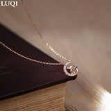 Women's S925 Silver Plated Moon Prince Pendant Necklace