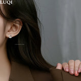 Moon Prince Stud Earrings Platinum Plated