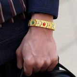 Stainless Steel Couple Bracelet Retro Domineering Jewelry Gift