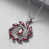 Women's Zircon Gemstone Necklace Gift Jewelry