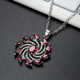 Women's Zircon Gemstone Necklace Gift Jewelry