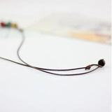 Flower Glaze Leaf Ceramic Necklace Ethnic Style Trinket